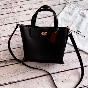 Coach Black Leather Willow Bag